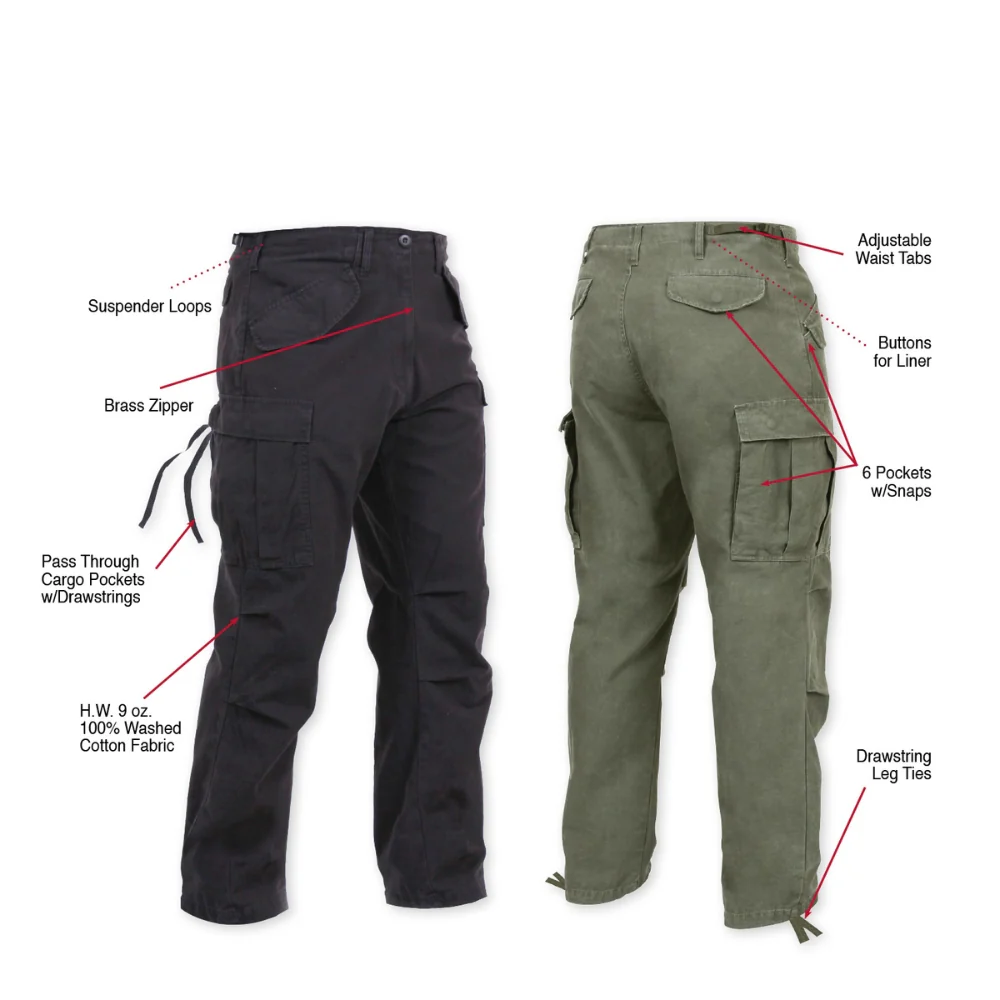 Rothco Vintage M-65 Field Pants (Olive Drab) - Image 2