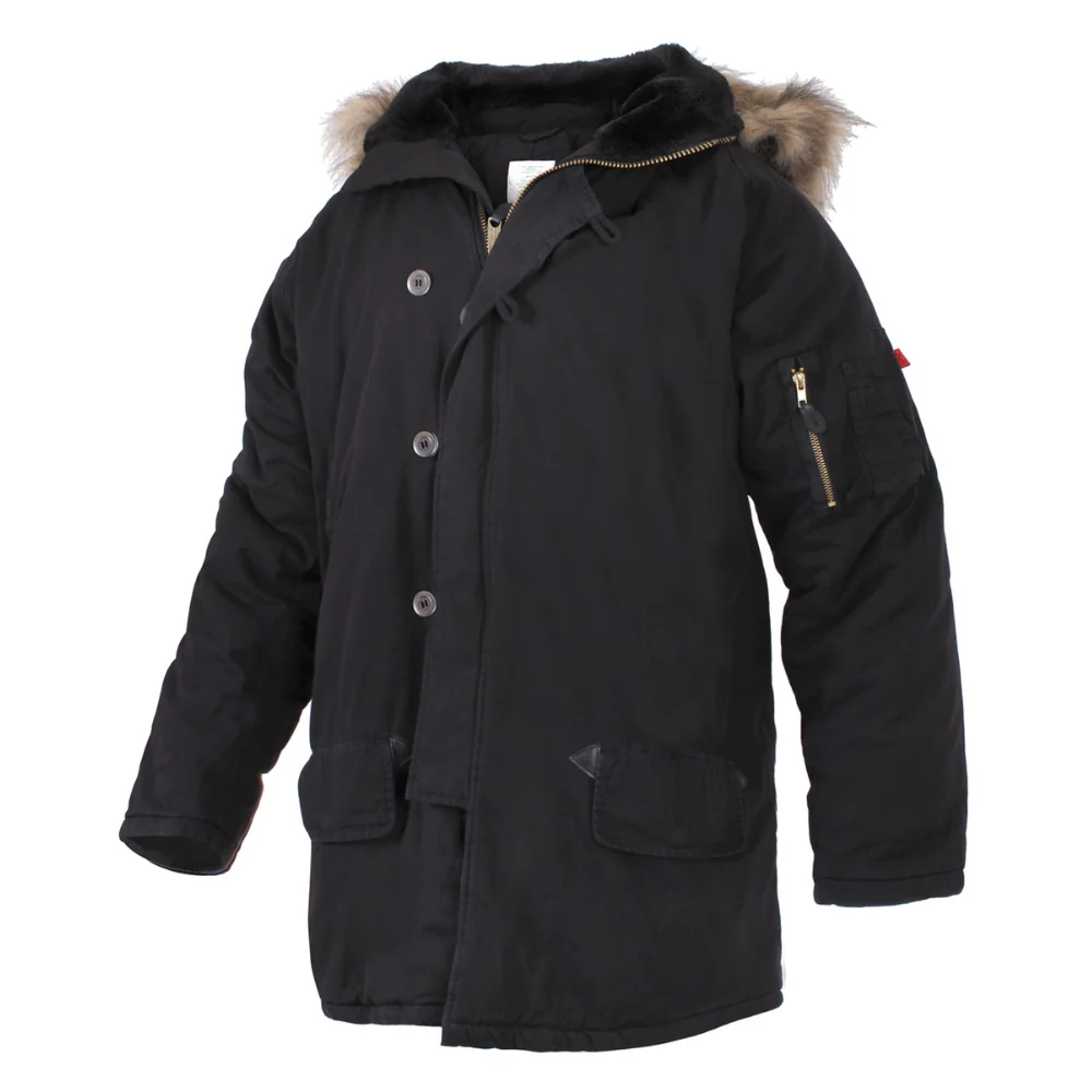 Rothco Vintage N-3B Parka (Black) - Image 2