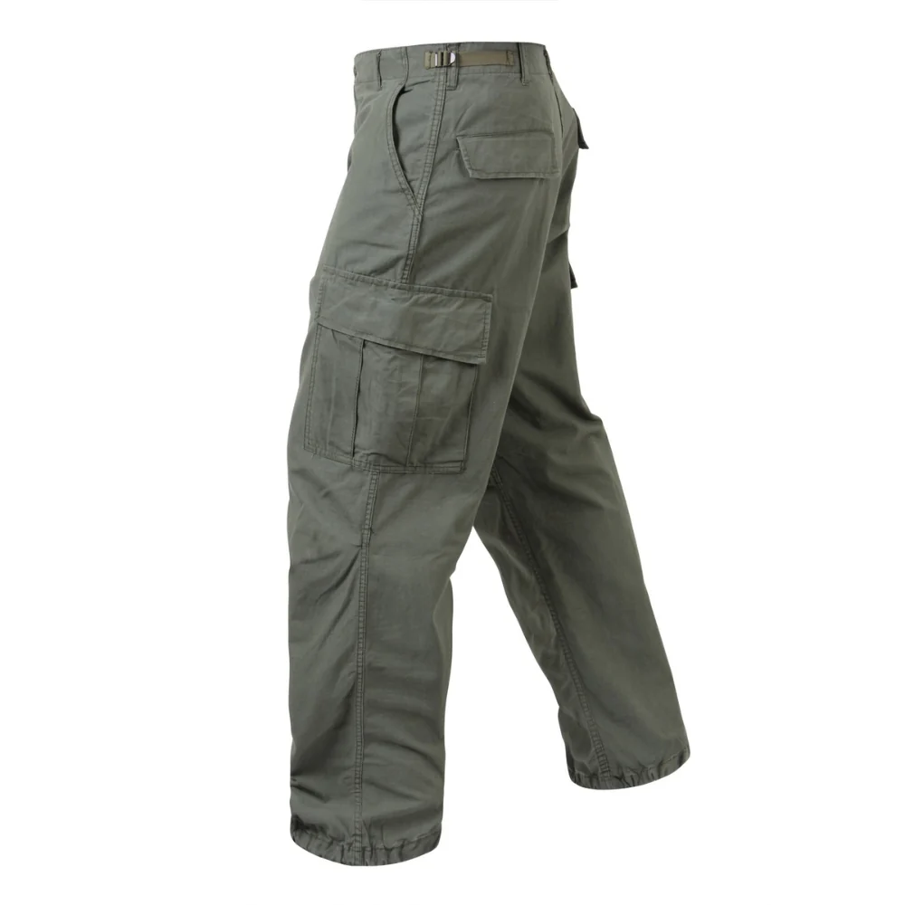 Rothco Vintage Vietnam Rip-Stop Fatigue Pants (Olive Drab) - Image 3