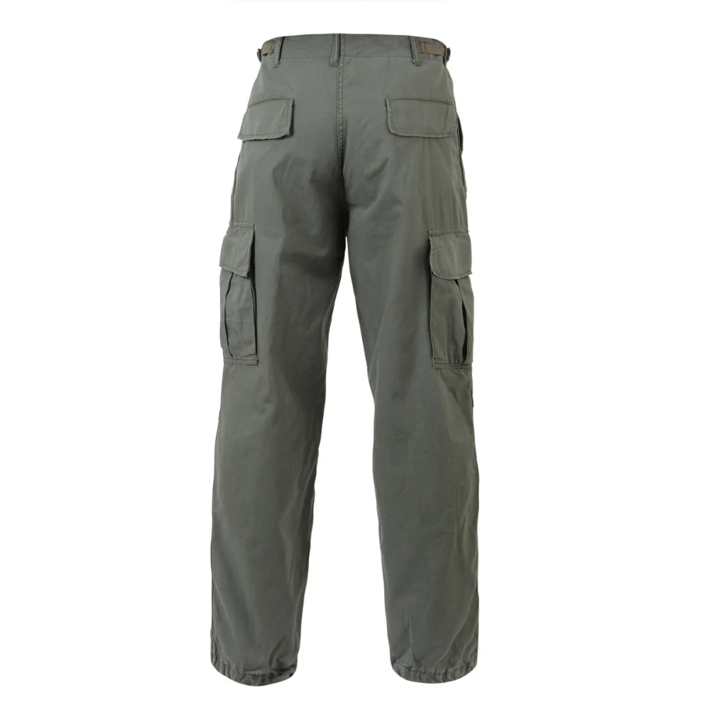 Rothco Vintage Vietnam Rip-Stop Fatigue Pants (Olive Drab) - Image 4