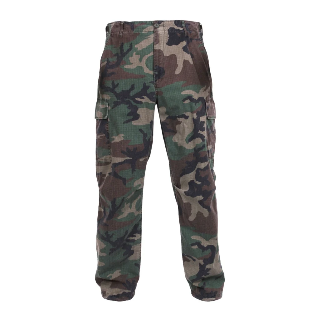 Rothco Vintage Vietnam Rip-Stop Fatigue Pants (Woodland Camo)
