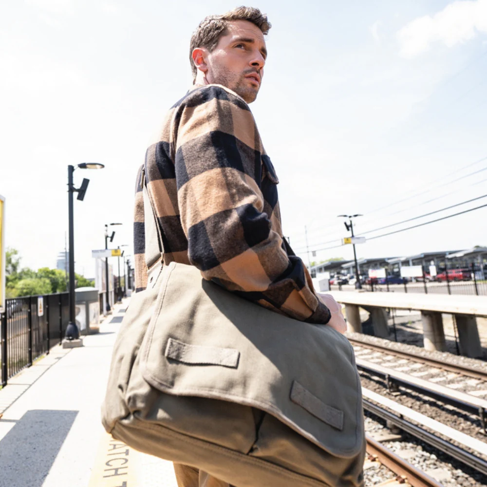 Rothco Vintage Washed Canvas Messenger Bag - Image 8