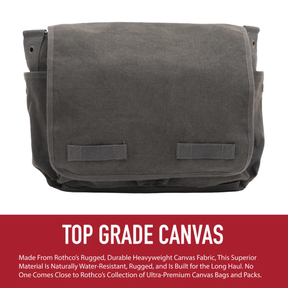 Rothco Vintage Washed Canvas Messenger Bag - Image 9