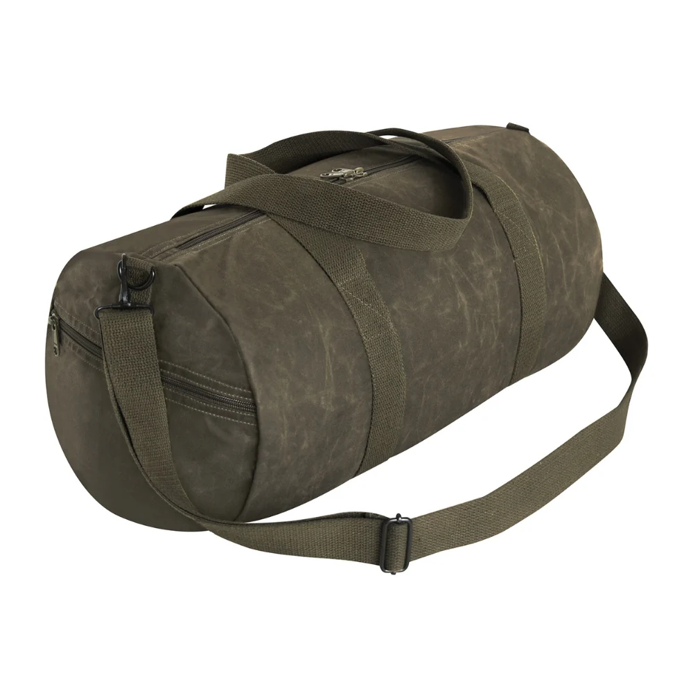 Rothco Waxed Canvas Shoulder Duffle Bag - 19 Inch - Image 6