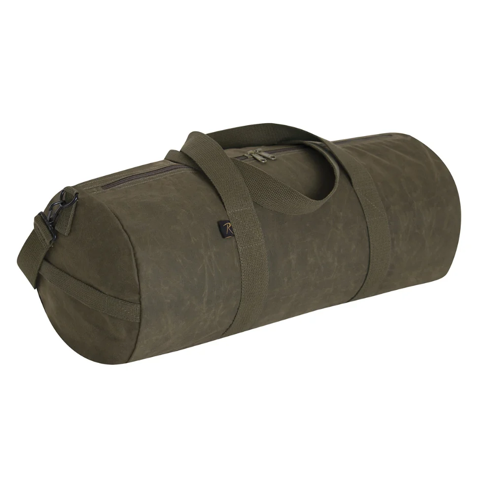 Rothco Waxed Canvas Shoulder Duffle Bag - 24 Inch - Image 3