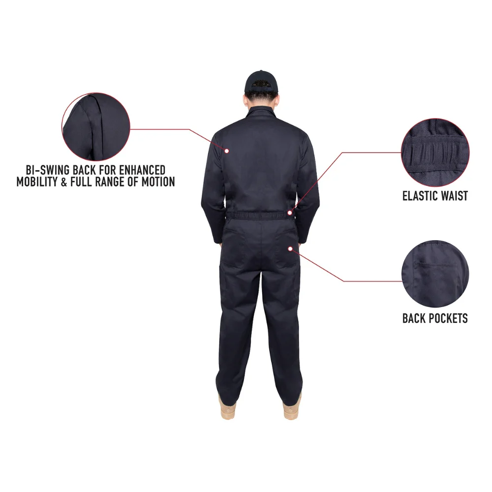 Rothco Workwear Coverall (Midnight Navy Blue) - Image 9