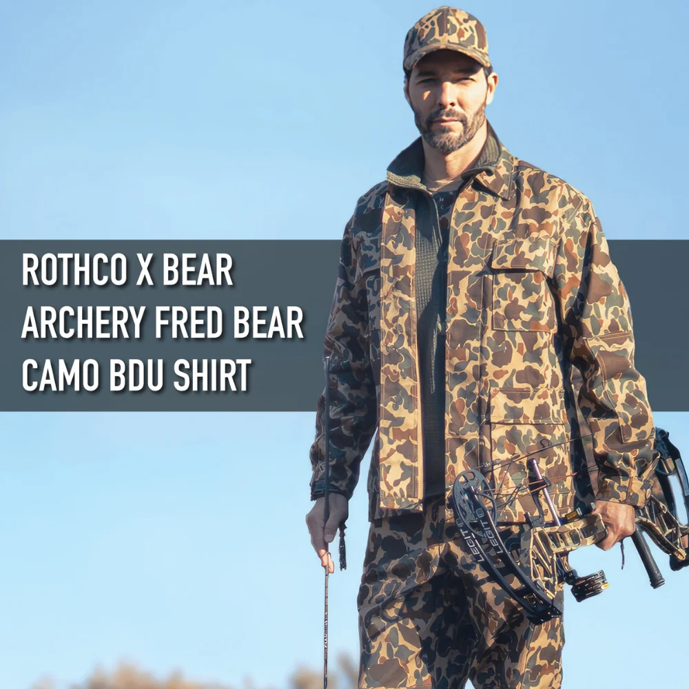 Rothco X Bear Archery Fred Bear Camo BDU Shirt - Image 10