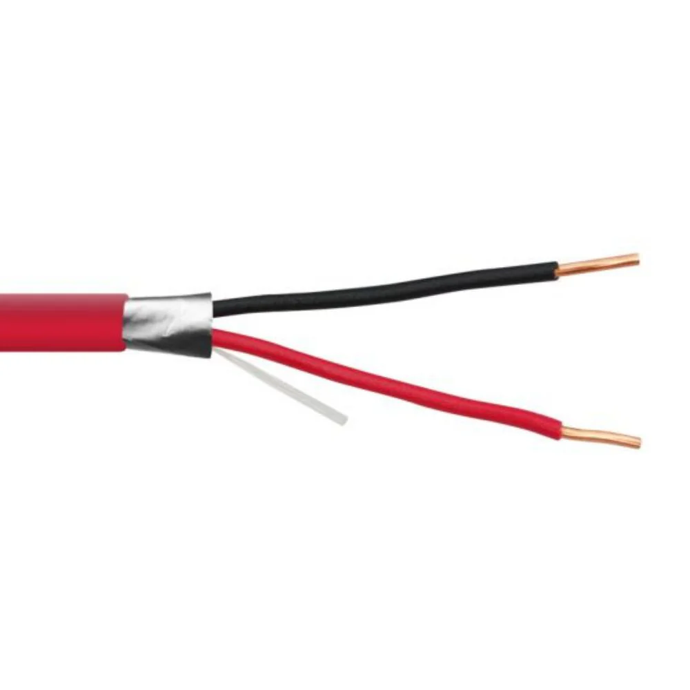 SCP 14 AWG 2 Cond.Shielded Fire Alarm Cable PVC-Red (1000' Spool) | SCP-14/2FPLR-SH