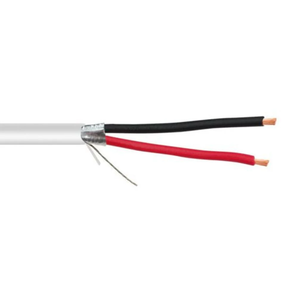 SCP 2C/14 AWG Shielded Multi-Purpose Cable Plenum-White (1000' Spool) | SCP-14/2SHP