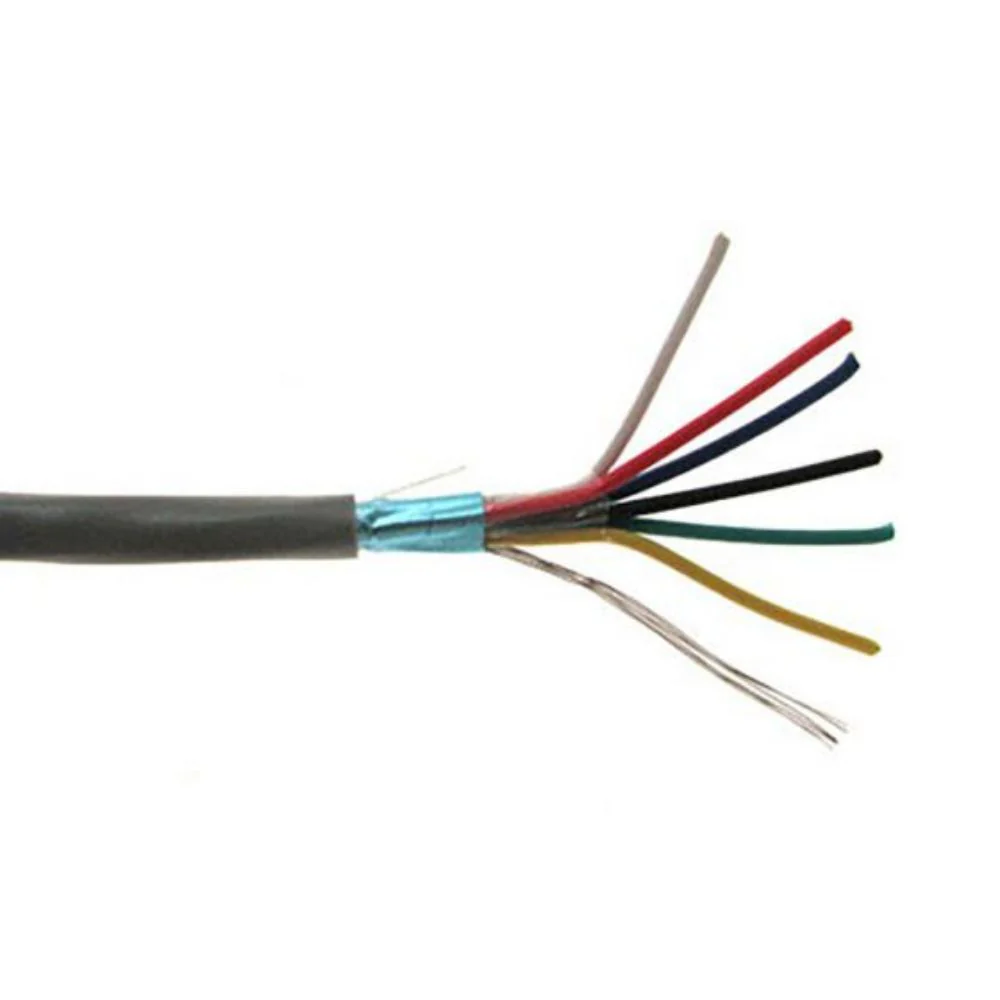 SCP 6C/18 AWG Shielded Security Alarm Audio Cable PVC-Gray (500' Box) | SCP-18/6SH-GY-500