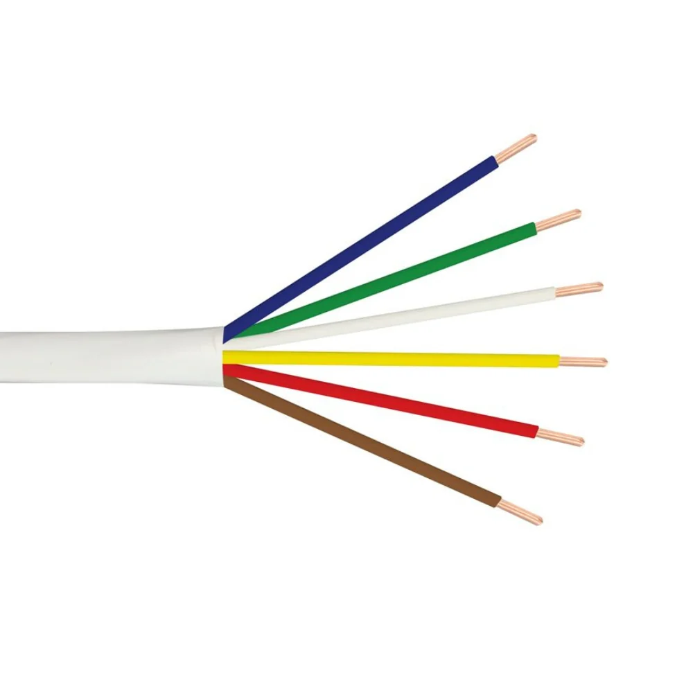 SCP Thermostat Cable UV-PVC - White (250' Spool) | SCP-18/6T-WT
