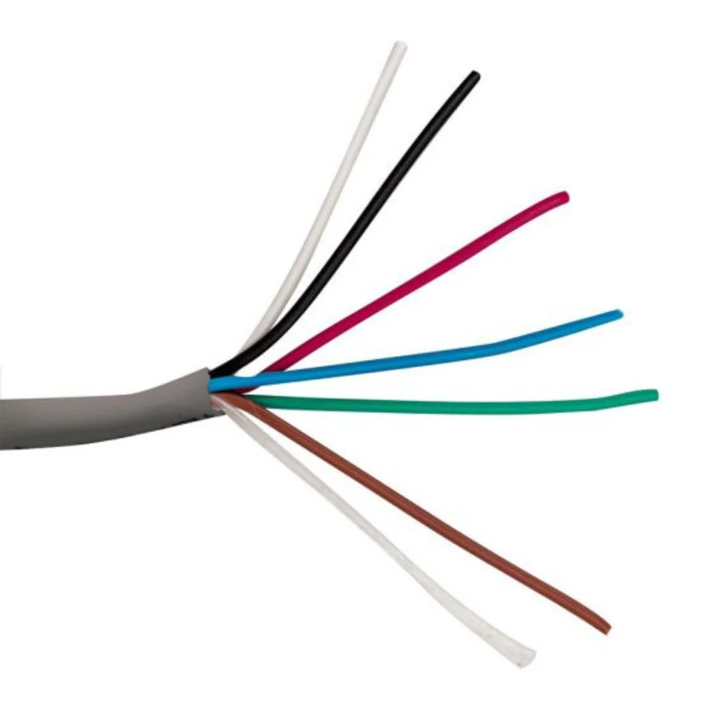 SCP 6C/22 AWG Stranded Security Alarm Cable PVC-Gray (500' Box) | SCP-22/6-GY-500