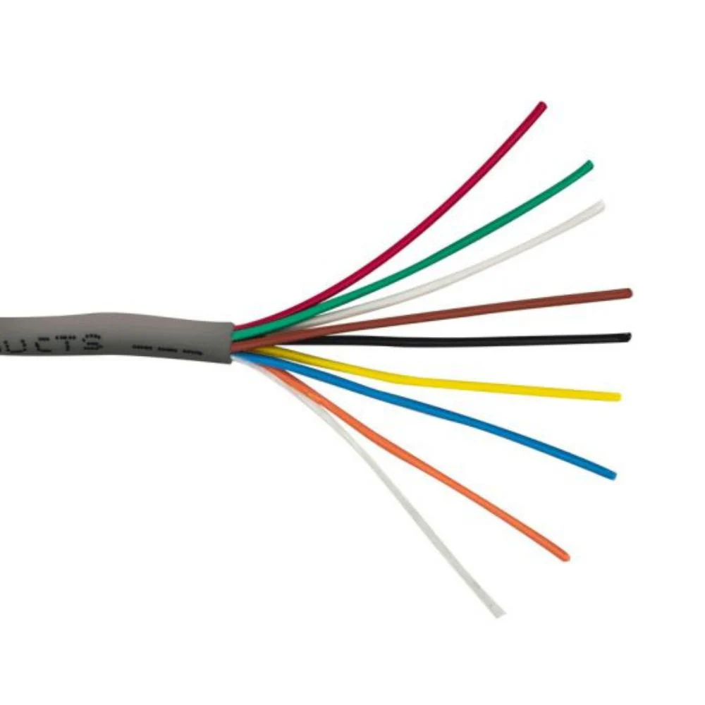 SCP 8C/22 AWG Stranded Security Alarm Cable PVC-White (500' Box) | SCP-22/8-GY-500