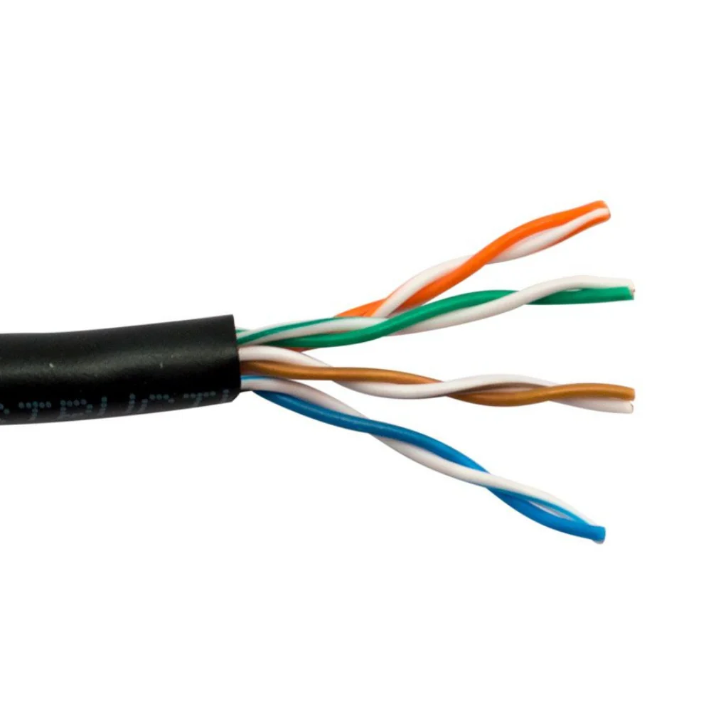 SCP CAT5E Unshielded Cable PVC - Black (1000' Box) | SCP-CAT5E-BK