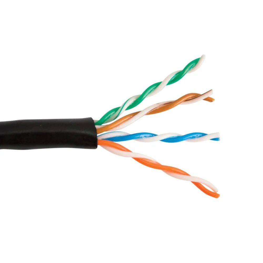 SCP CAT5E Unshielded Direct Burial Cable LLDPE - Black (1000' Spool) | SCP-CAT5E-DB