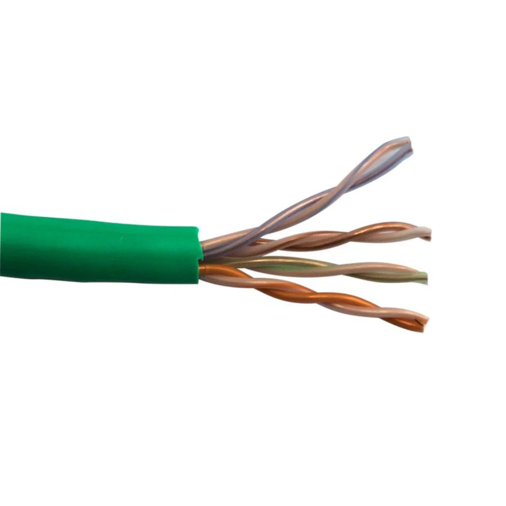 SCP CAT5E Unshielded Cable Plenum - Green (1000' Box) | SCP-CAT5E-P-GN