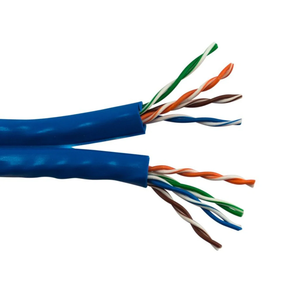 SCP-CAT5E Unshielded Siamese Cable PVC - Blue (1000' Box) | SCP-CAT5E-S-BL
