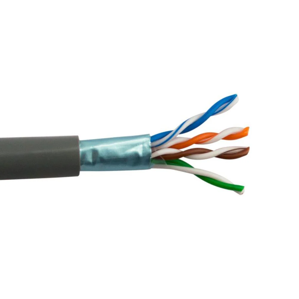 SCP CAT5E Shielded Cable PVC - Gray (1000' Box) | SCP-CAT5E-SH-GY