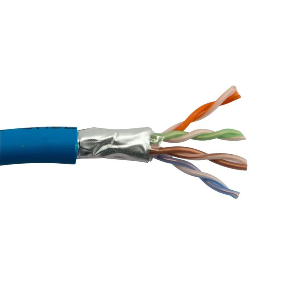 SCP CAT5E Shielded Cable Plenum - Blue (1000' Box) | SCP-CAT5E-SHP-BL
