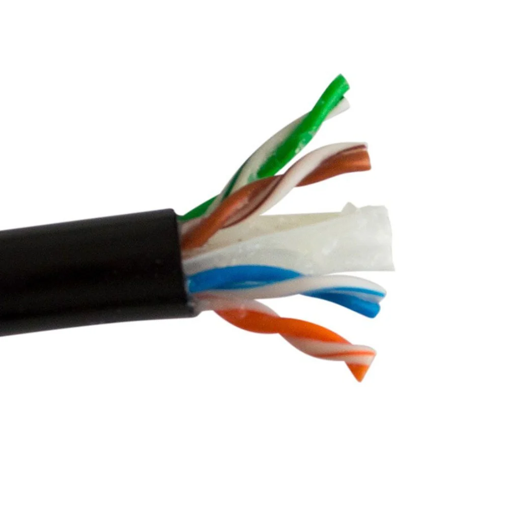 SCP CAT6 Unshielded Direct Burial Cable LLDPE - Black (1000' Spool) | SCP-CAT6-DB