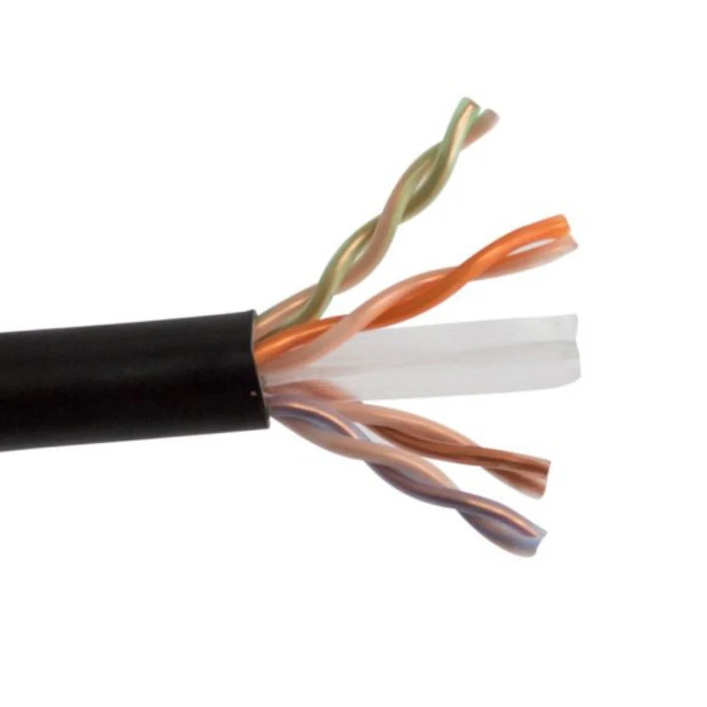 SCP CAT6 Unshielded Plenum - Black (1000' Reel in Box) | SCP-CAT6-P-BK-ETL
