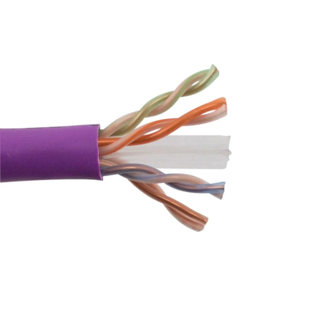 SCP CAT6 Unshielded Plenum - Purple (1000' Reel in Box) | SCP-CAT6-P-PUR