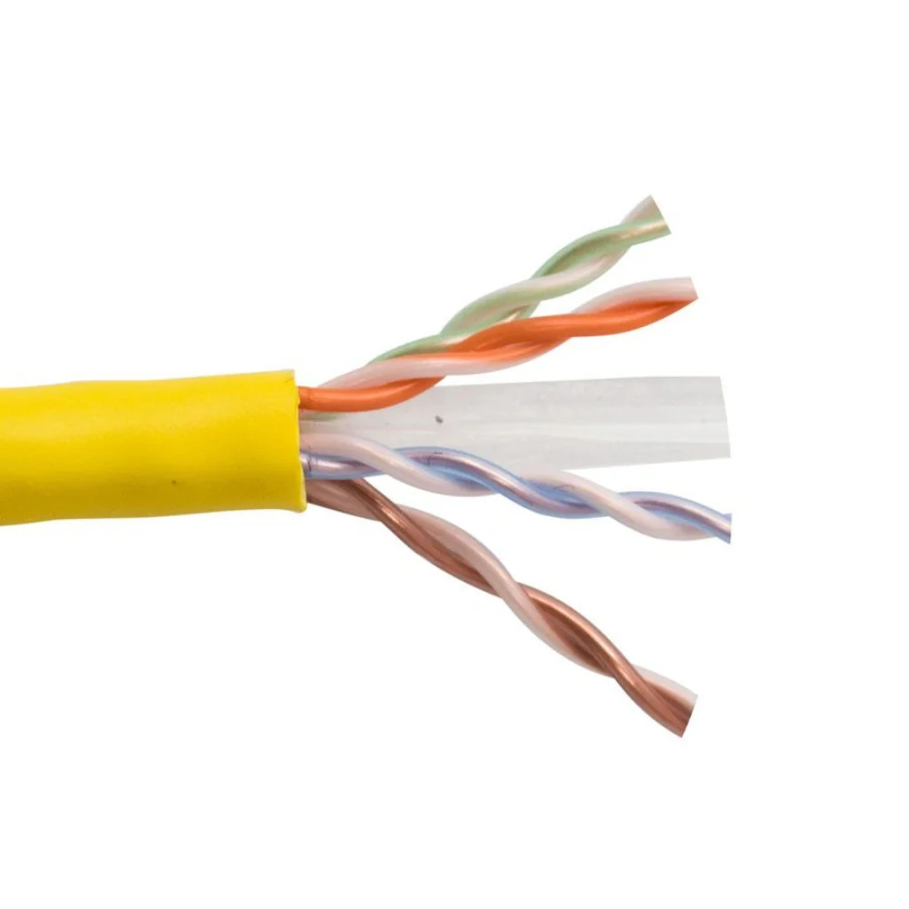 SCP CAT6 Unshielded Plenum - Yellow (1000' Reel in Box) | SCP-CAT6-P-YL