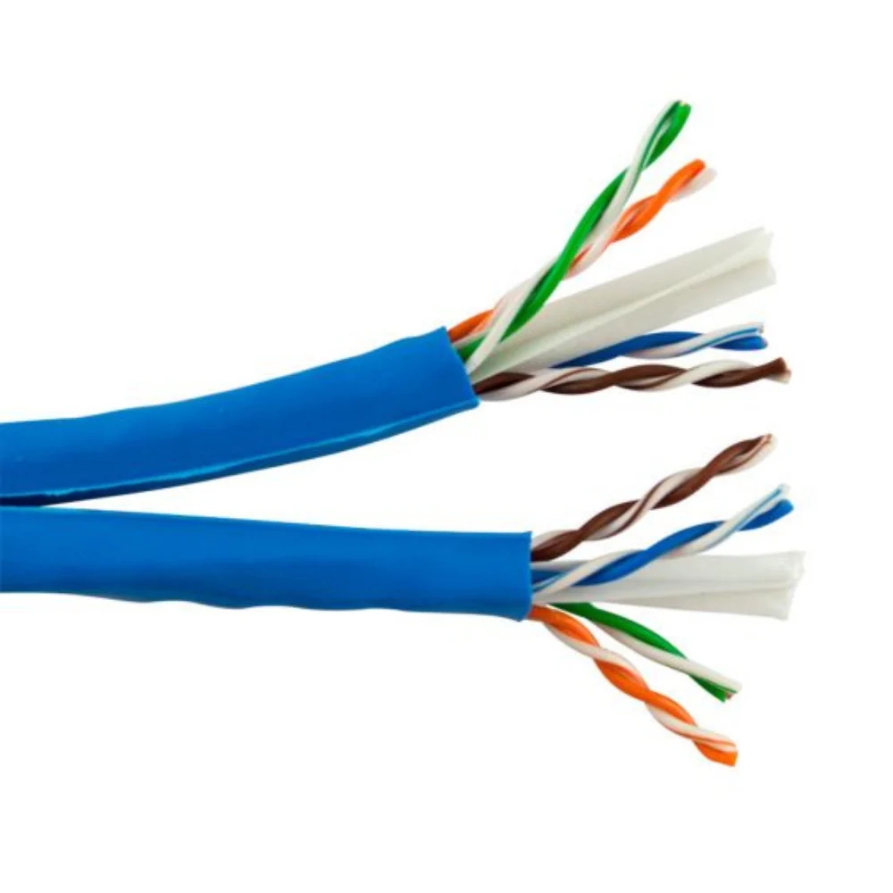 SCP CAT6 Unshielded Siamese Bonded 2x Enhanced Cable PVC - Blue (1000' Spool) | SCP-CAT6-S-BL