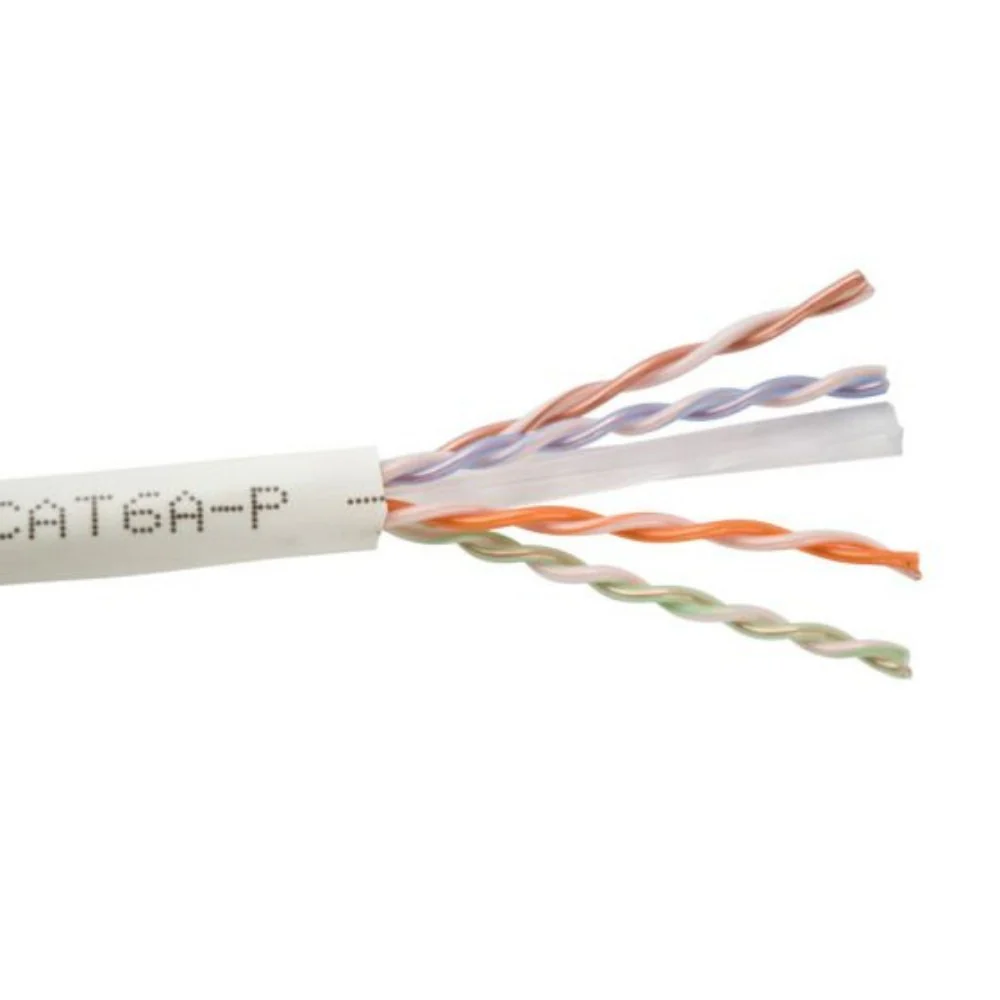 SCP CAT6A Unshielded UTP Cable Plenum - White (1000' Spool) | SCP-CAT6A-P-WT