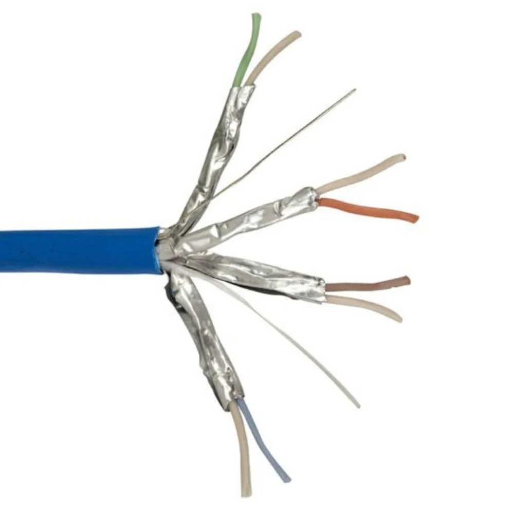 SCP CAT6A Class Ea/Shielded Cable Plenum - Blue (1000' Spool) | SCP-CAT6A-SHP-BL