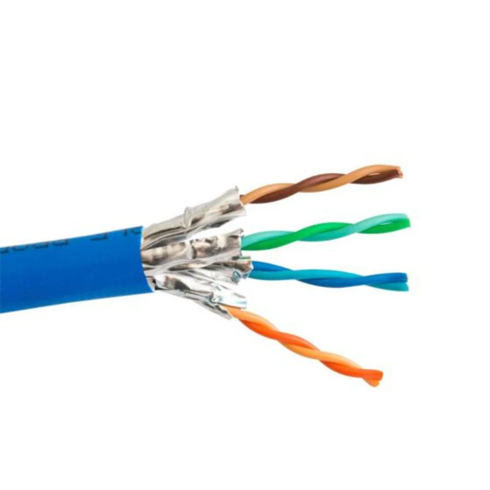 SCP CAT6A Augmented Shielded Cable PVC - Blue (1000' Spool) | SCP-CAT6A-U/FTP-BL