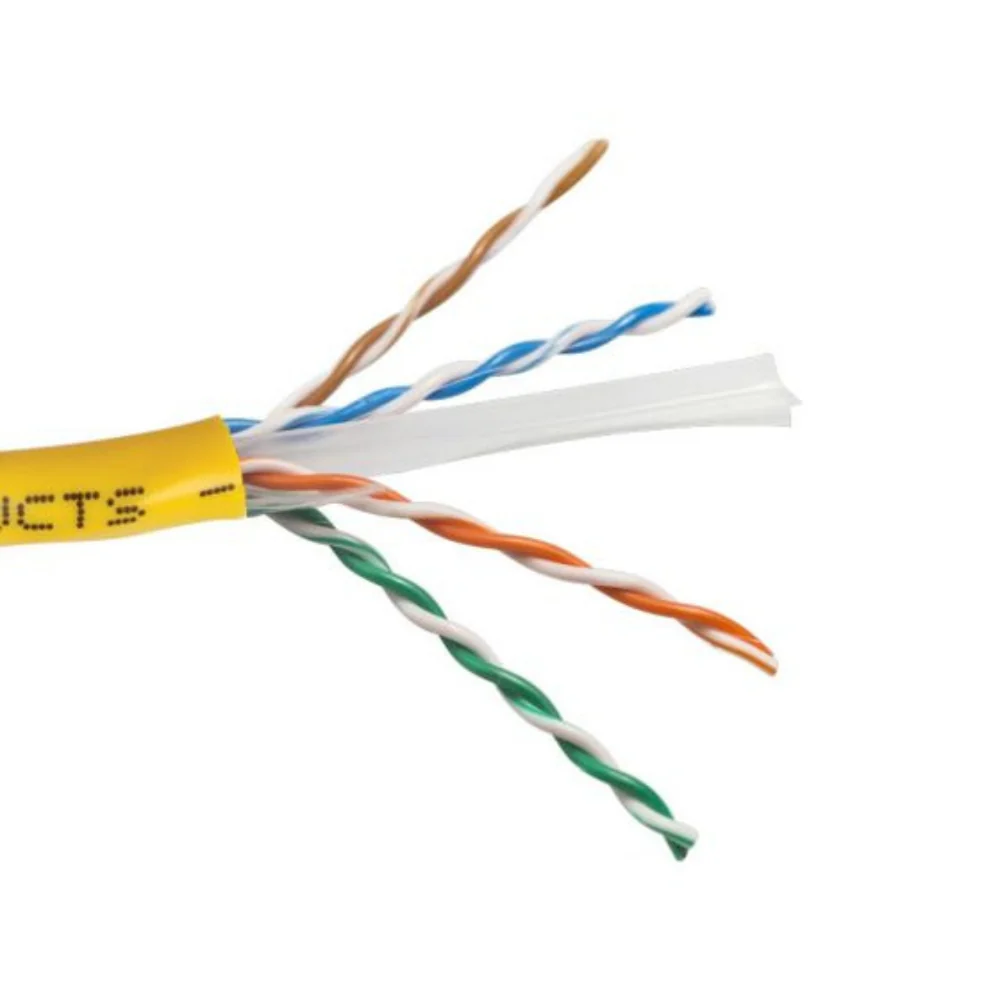 SCP CAT6A Unshielded UTP Cable PVC - Yellow (1000' Spool) | SCP-CAT6A-YL
