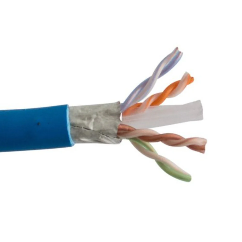 SCP CAT6 Shielded F/UTP Enhanced Cable Plenum - Blue (1000' Spool) | SCP-CAT6SHP-BL