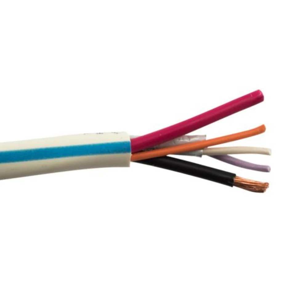 SCP Lutron Grafix Eye Systems Cable Plenum - White w/ Blue Stripe (500' Spool) | SCP-LUT-BLUE-P