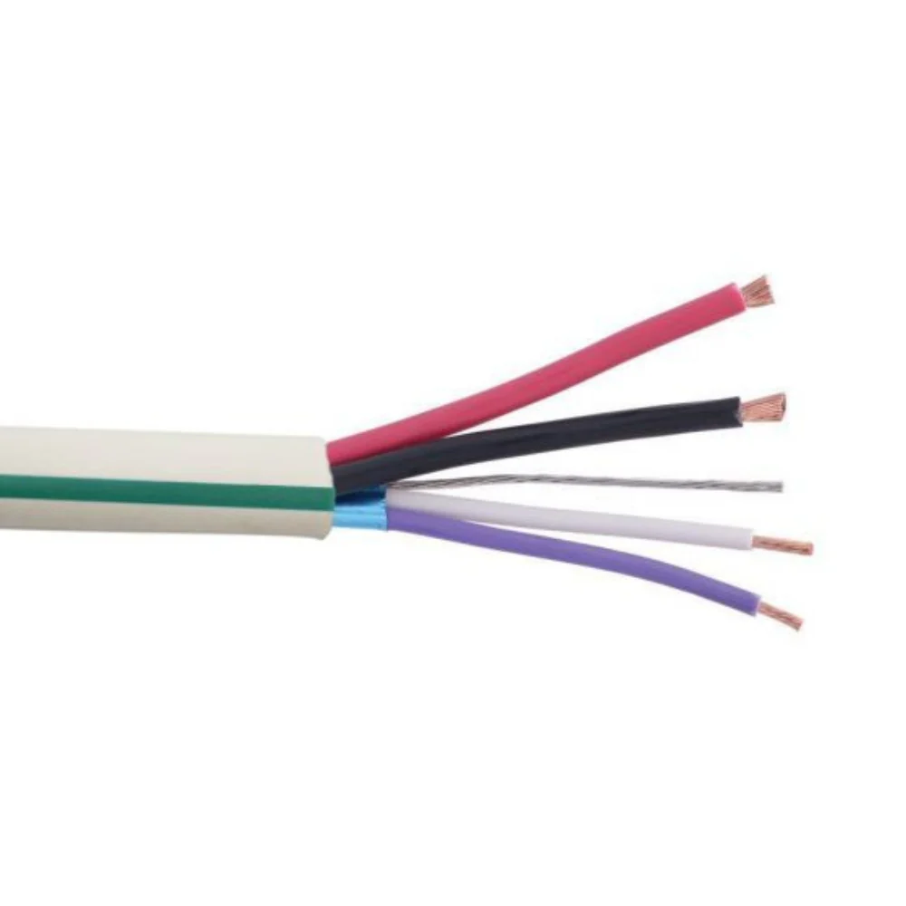 SCP Lutron Grafix Eye Systems Cable Plenum -White w/ Green Stripe (1000' Spool) | SCP-LUT-GREEN-P