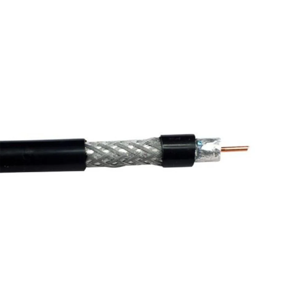 SCP RG11/U CCS Coaxial Direct Burial Cable PE-Black (1000' Spool) | SCP-RG11/U-DB