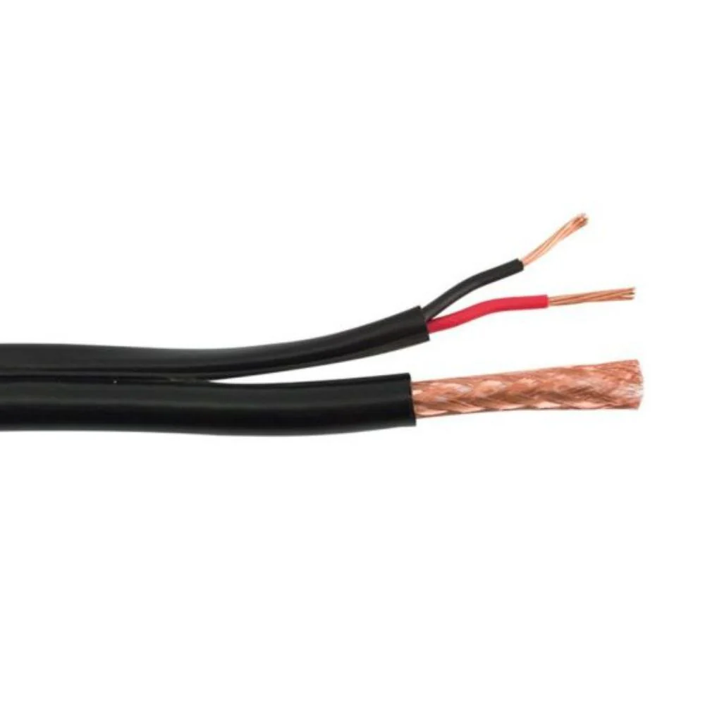 SCP RG59/U Siamese Coaxial Cable FR-PVC - Black (500' Reel in Box) | SCP-RG59/U95-S-BK-5-RIB