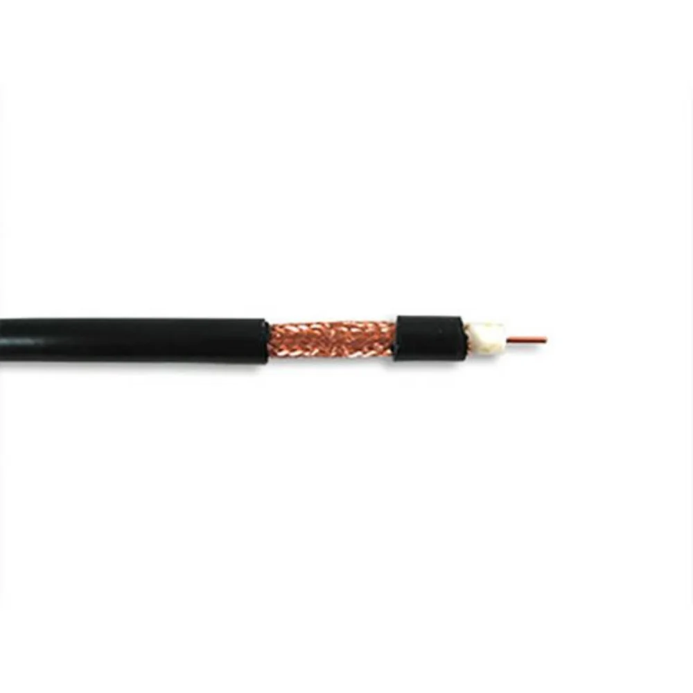 SCP RG6/U 95% Coaxial Cable FR-PVC - Black (1000' Box) | SCP-RG6/U95-BK