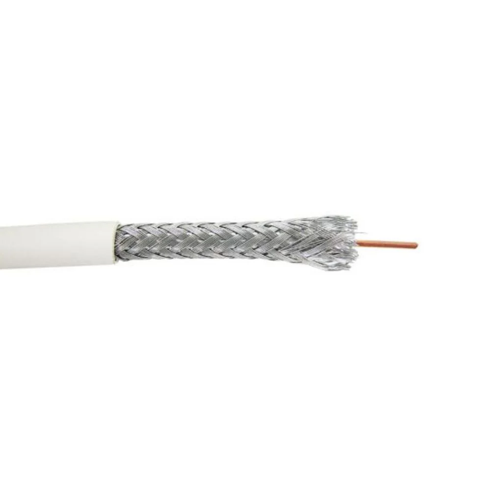 SCP RG6/U Quad Shield Coaxial Cable Plenum - White (1000' Spool) | SCP-RG6/UQ-P-SPL