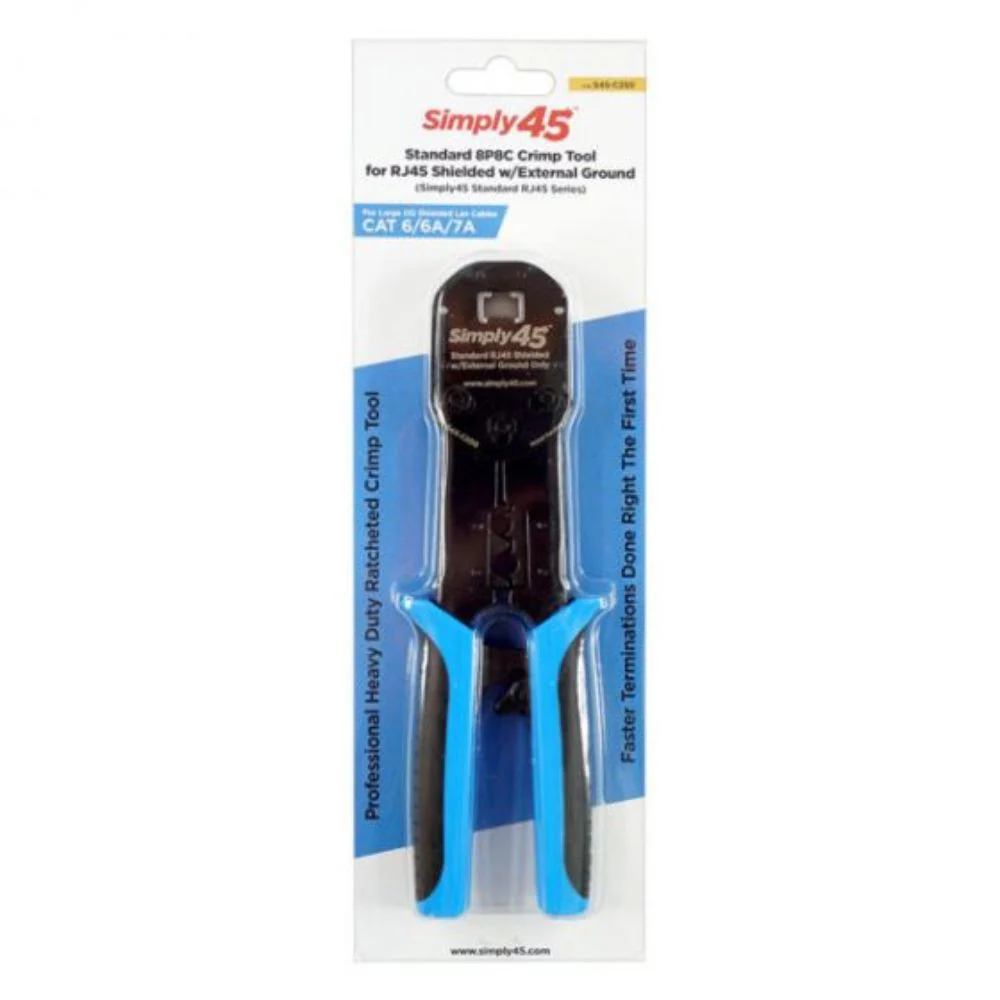 SCP Simply45® Universal Crimp Tool for Standard WE/SS (8P8C) RJ45 Modular Plugs | SCP-S45-C250 - Image 4