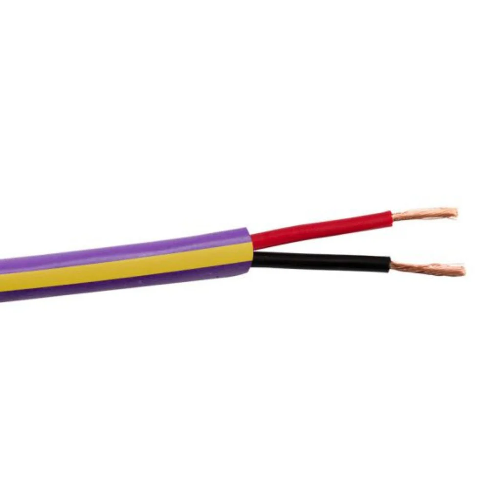 SCP VANTAGE-16/2 Vantage Control Cable PVC - Purple w/ Yellow Stripe (1000' Spool)