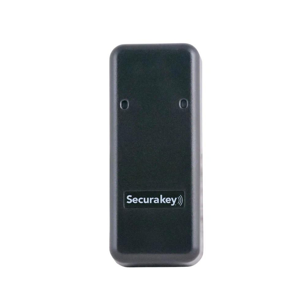 SecuraKey Single-door Controller, RS485, HF, Rectangular Mullion style, Black | SKY-ET-SR-X-R