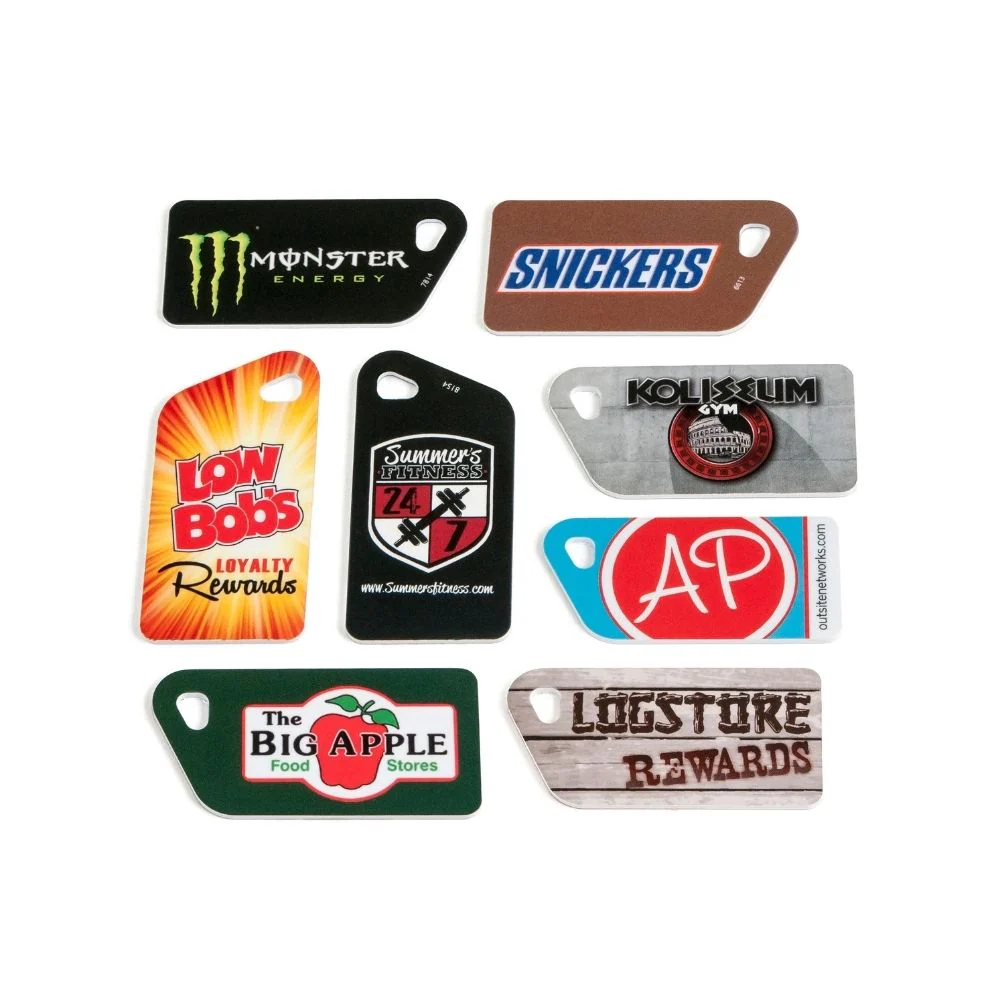 SecuraKey Trapezoidal Key Tag Encoded Random Numbering 50-pack | SKY-RKST01-50