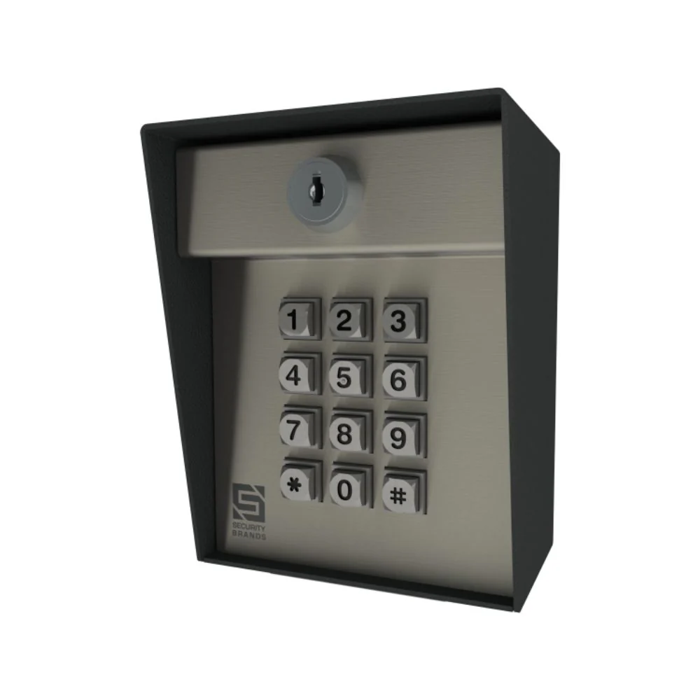Security Brands Advantage DKLP Economy – 100-Code Low-Power Economy Keypad (Post Mount) | SEC-19-100E