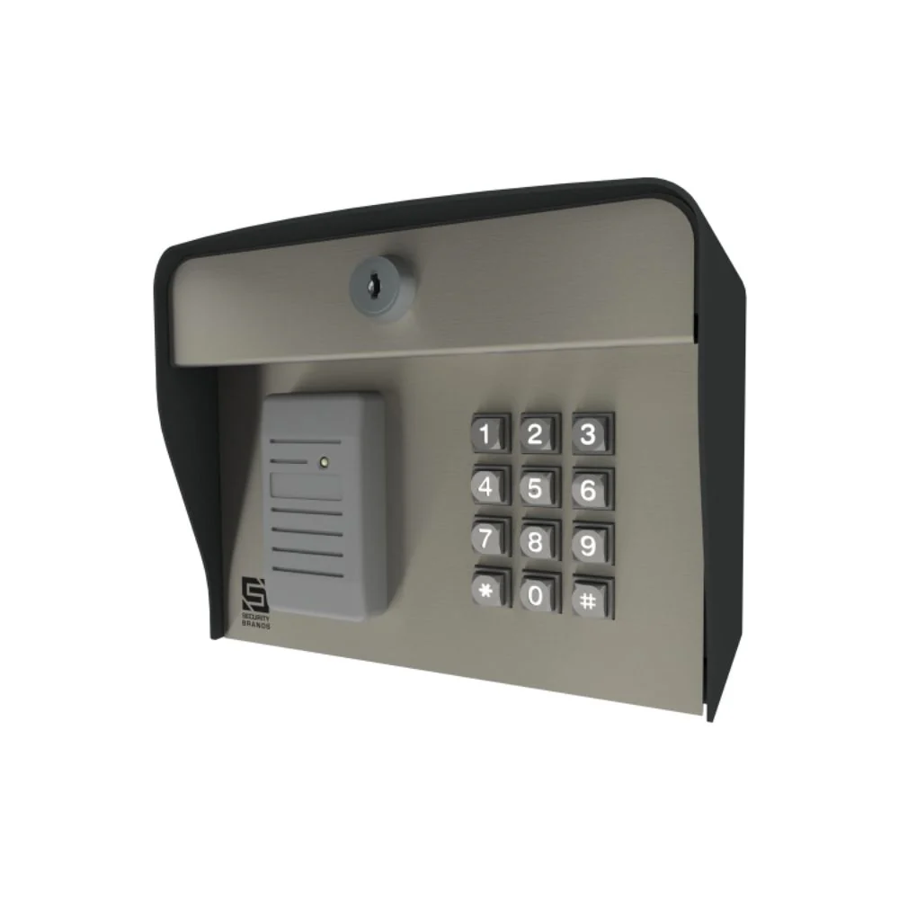 Security Brands RemotePro CR – Wiegand-Output Prox Card Reader with Keypad – HID – Post Mount | SEC-23-006KP