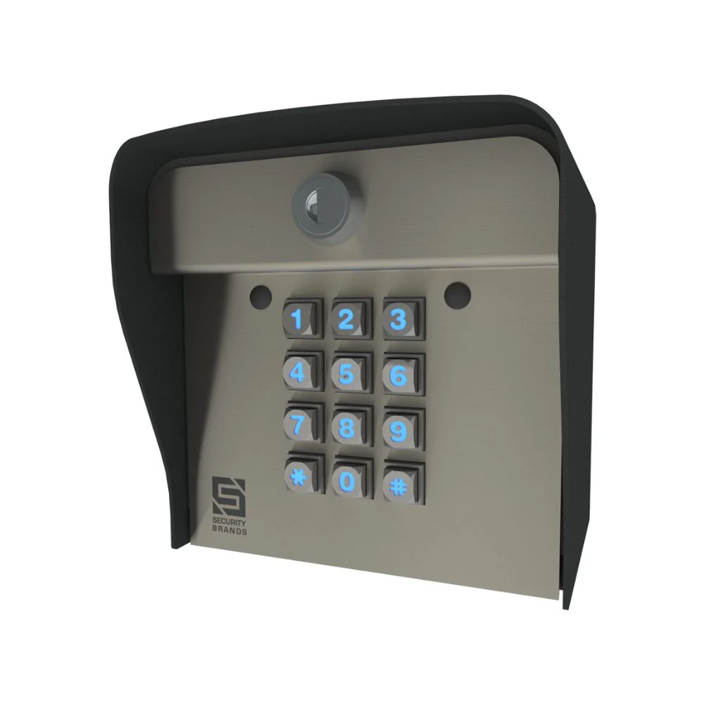Security Brands Advantage ONE – 1,000-Code Keypad with Smart LEDs – Post Mount | SEC-26-1000