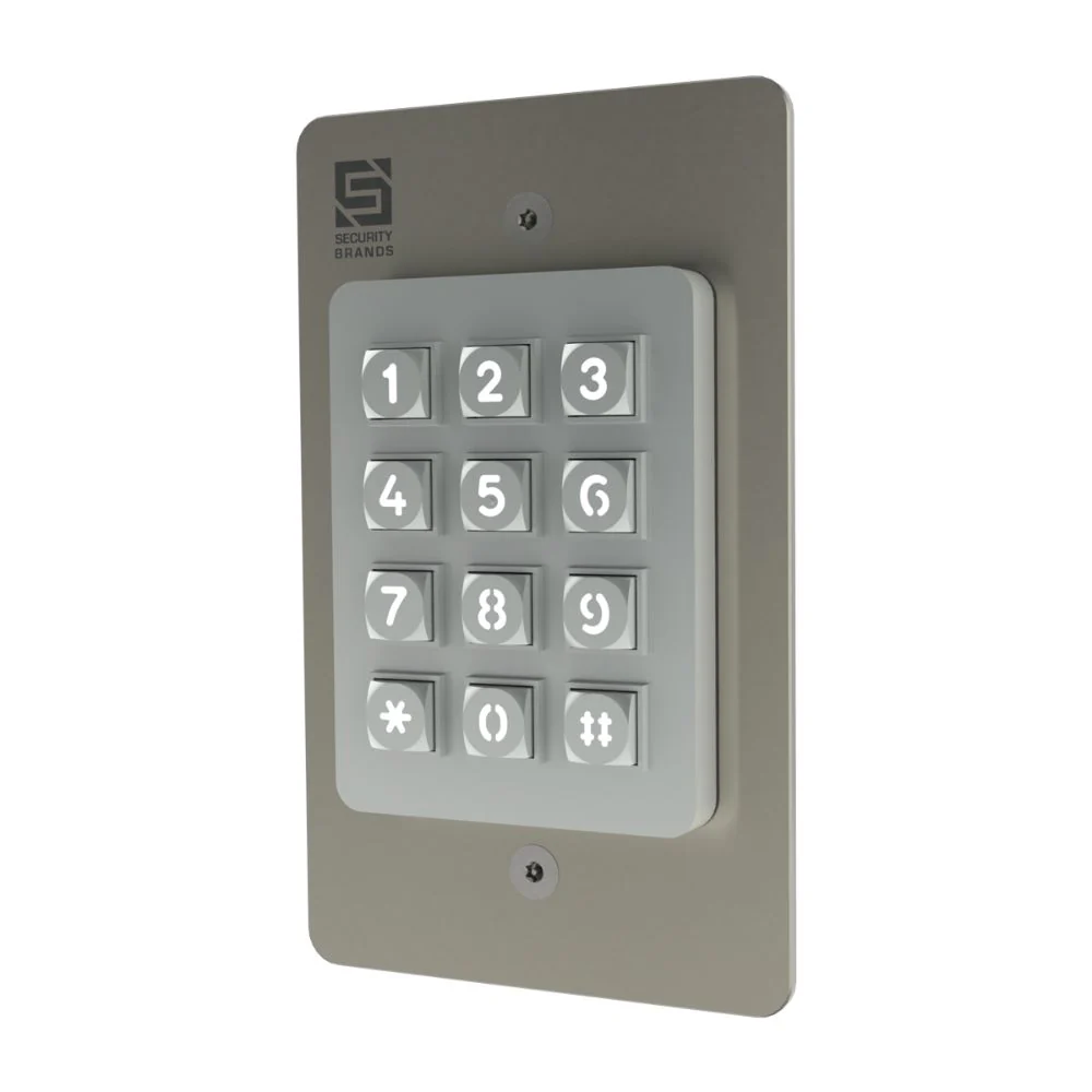 Security Brands Advantage DKE Keypad (Single Gang) - 100- and 500-Code Economy Keypads | SEC-26-100SGL