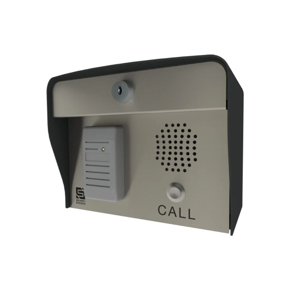 Security Brands Edge E2 HID + Intercom – Smart Card Reader with HID Proximity Reader and Intercom | SEC-27-225HID