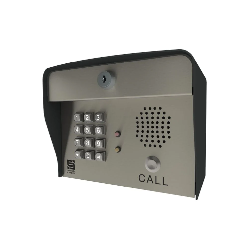 Security Brands Advantage DK - 1,000-Code Keypad with Intercom (Post Mount) | SEC-ADV-1000I