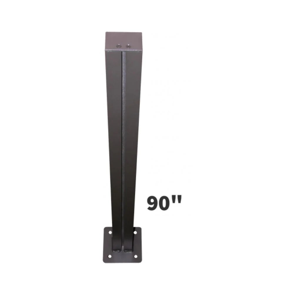 Signal-Tech 90" H Single Post (2-1/4" x 3") with 6" sq Baseplate P90B | SIG-2890